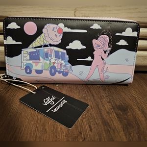 Loungefly Women's Valfre Tattoo Allover Print Zip-Around Wallet